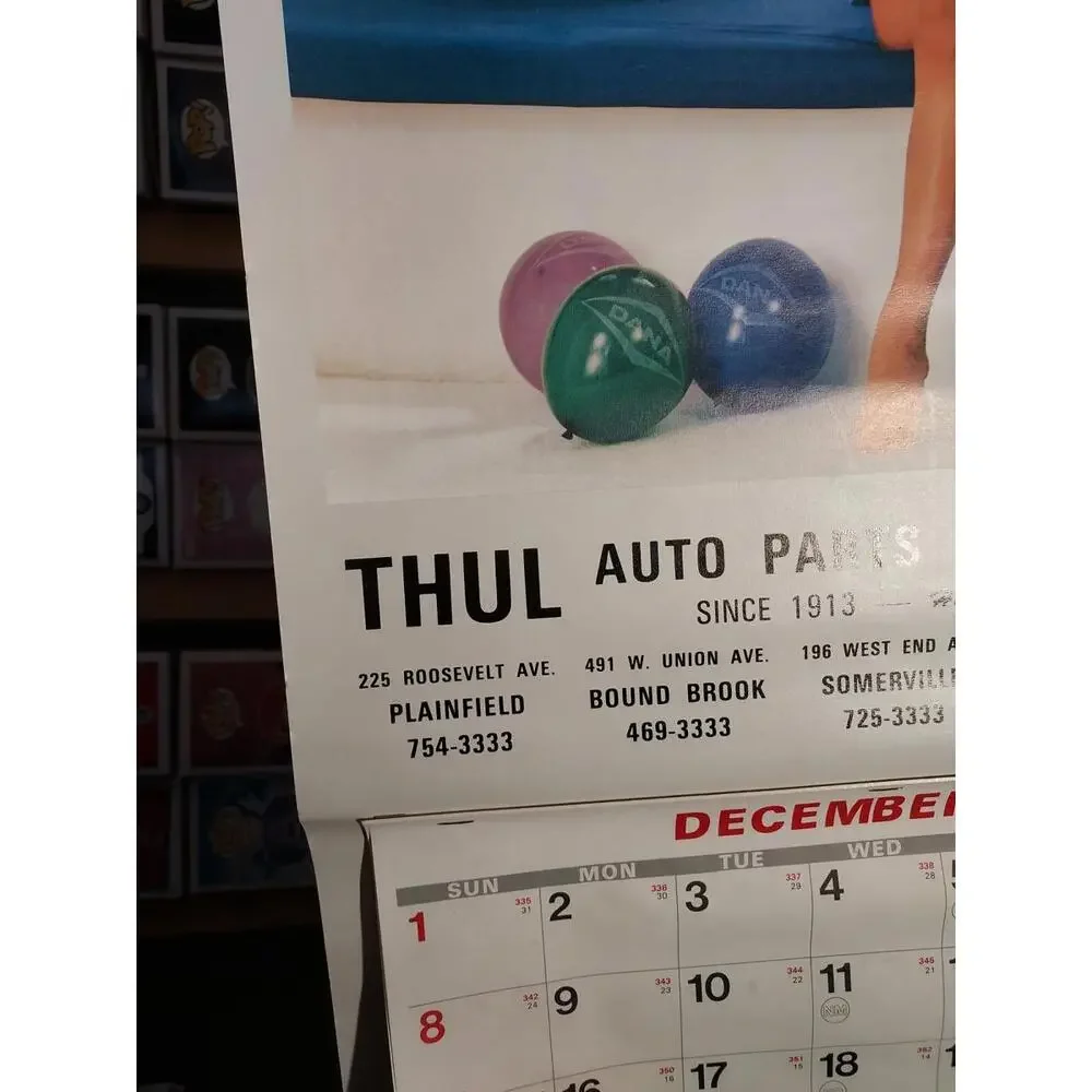 Vintage Unused 1985 Advertising Calendar - THUL Auto Parts & supply Co. - T8#301